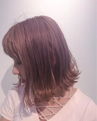 ミディアム カラー 堀江/心斎橋/西大橋 四ツ橋【Vers】のヘアスタイル