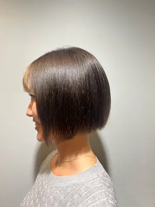 ミディアム カラー れいな🌼 ボブ・艶カラー🌼のヘアスタイル