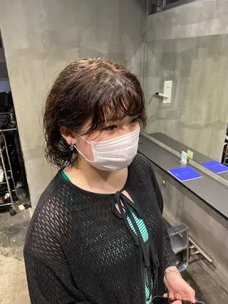 ショート パーマ Agu hair lore沼館店所属・八戸パーマ/メンズパ ーマ/シンゴ。のヘアスタイル