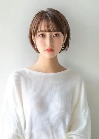 ショート 美髪×縮毛矯正 水上真由美😘のヘアスタイル