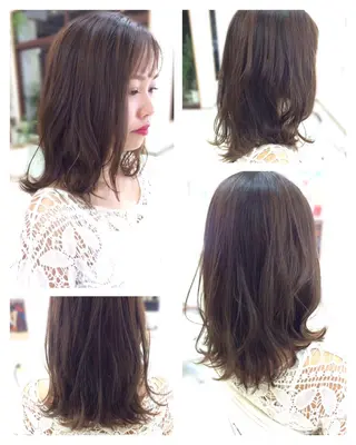 セミロング いけだ ゆうのヘアスタイル