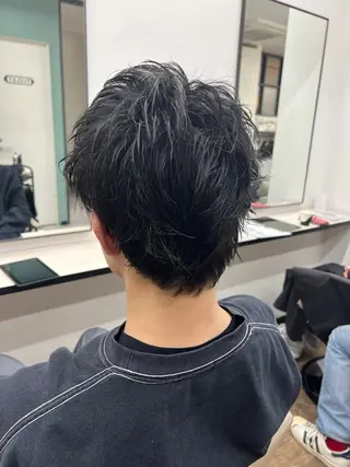 ショート カラー パーマ ヘアアレンジ メンズ 【店長】小久保 淳平のヘアスタイル