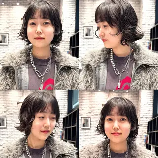 ミディアム 好光 優香のヘアスタイル