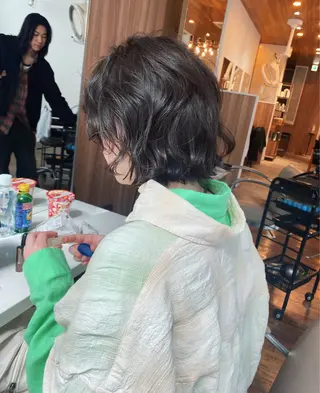 ミディアム TYCHE GINZA所属・🍃服部 雅哉🍃銀座◎のヘアスタイル