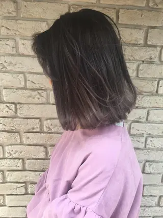 ミディアム カラー レイヤーカット BLend 渋谷のヘアスタイル