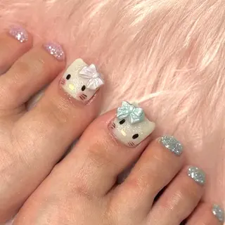 ネイル ルシイ🎀新宿長さ 出しパーツ専門店のネイルデザイン