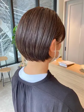 ショート カラー 神戸ボブ✂️ ioe三宮/田 伸佳のヘアスタイル