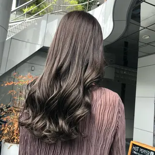 セミロング カラー 山崎 絵莉香のヘアスタイル