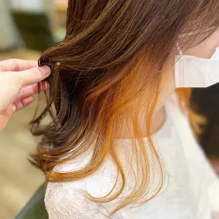 セミロング カラー HAIR Grapefruit Moon所属・佐藤 美幸のヘアスタイル