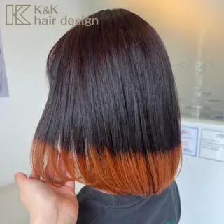 ミディアム 下岡 奈津美のヘアスタイル