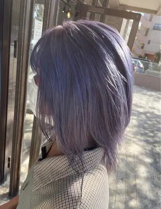 ミディアム andKおもろまち店 艶ダブルカラー✨のヘアスタイル