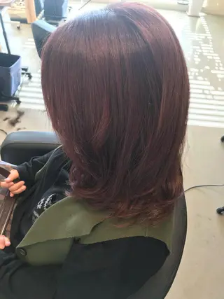 ミディアム カラー 大久保 隆蔵のヘアスタイル