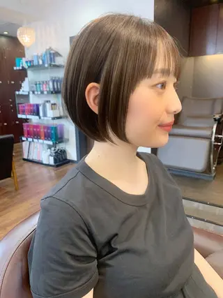 ショート 縮毛矯正/ショート/ レイヤー/畑中正敏のヘアスタイル