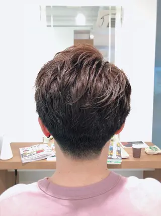 カラー パーマ メンズ ウメダ マサトのヘアスタイル