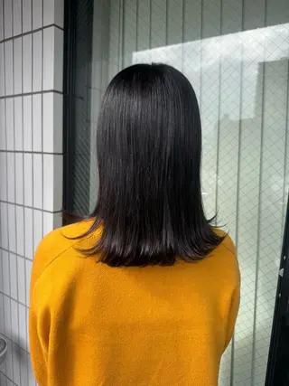 セミロング 🫧ブリーチモデル/ 透明感カラー /みきのヘアスタイル