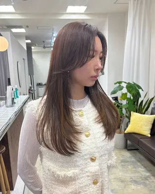 ロング レイヤーカット/ 貫井威努のヘアスタイル