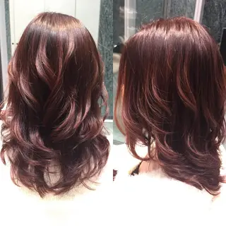 ミディアム セミロング ロング カラー Re:ta KANZOのヘアスタイル