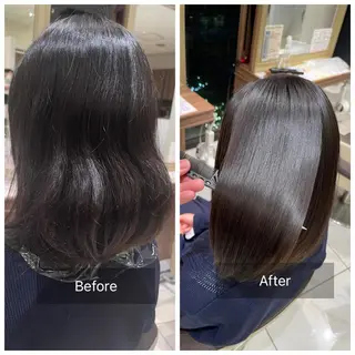 ミディアム パーマ 髪質改善ヘアエステ専門サロン　ReLife所属・〜 内山〜のヘアスタイル