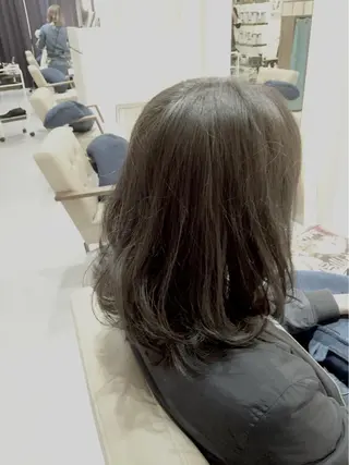 ショート ミディアム セミロング ロング カラー パーマ マツエク・マツパ 小顔カット✨ 透明感カラー/村上のヘアスタイル