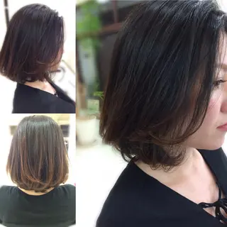 ミディアム いけだ ゆうのヘアスタイル