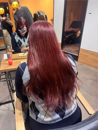 ロング カラー towa 豊中店 【髪質改善/ショートボブ/レイヤーカット】所属・towa./艶カラー /レイヤー/川添のヘアスタイル