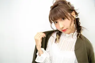 ミディアム ヘアアレンジ Re:ta Hair 飯田淳平のヘアスタイル