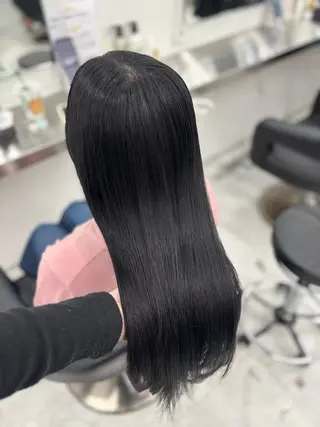 カラー 韓国風暗髪ヘア🤍 🫧MIREIのヘアスタイル