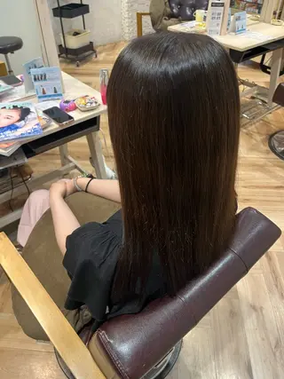 セミロング パーマ 田村 桃々のヘアスタイル