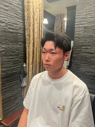 ミディアム メンズ ヒロ銀座　barber shop新宿店所属・長野 風人のヘアスタイル