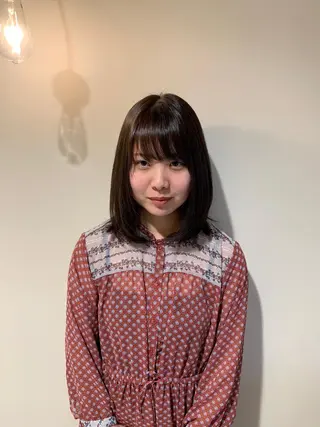 ミディアム カラー 沙奈 /さなのヘアスタイル