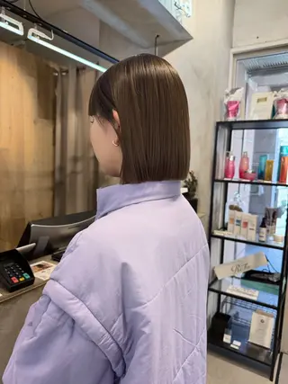 ショート カラー 艶カラー 🤍🫧/makoのヘアスタイル