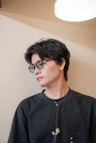 ミディアム カラー パーマ メンズ 🔗メンズサロン🔗 Kieのヘアスタイル