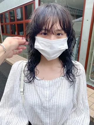 ミディアム レイヤー/パーマ /ウルフ/nabeのヘアスタイル