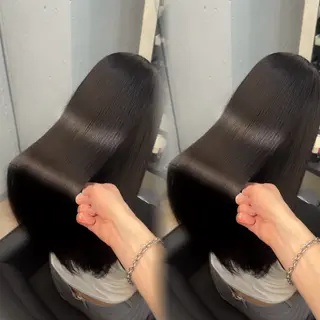 ロング カラー ヘアアレンジ 新宿 /髪質改善/ 縮毛矯正/ヒュウガのヘアスタイル