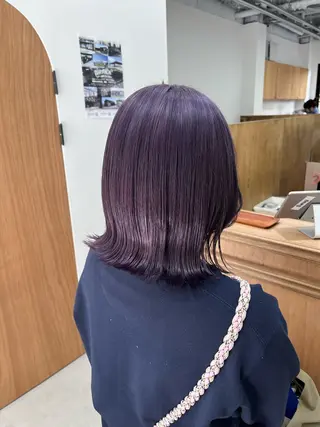 ミディアム miyu /レイヤー/ブリーチのヘアスタイル