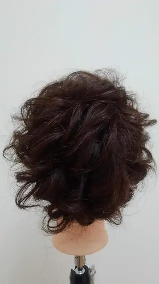 セミロング ヘアアレンジ Hair&Make  Delight*のヘアスタイル