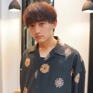 ショート カラー メンズ ダウンパーマ 【sity.ザイク】のヘアスタイル