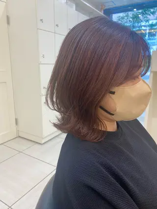 ショート カラー 韓国ヘア／艶カラー minamiのヘアスタイル