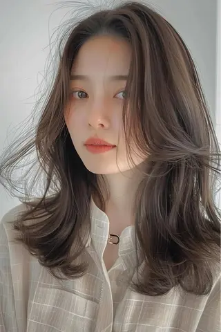 セミロング 新宿/韓国メンズ RIKUパーマのヘアスタイル