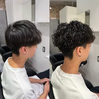 メンズ メンズパーマ/艶 モテカラー/福井悟朗のヘアスタイル