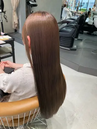 ロング ⭐️吉田萌⭐️ 髪質改善カラー⭐️のヘアスタイル