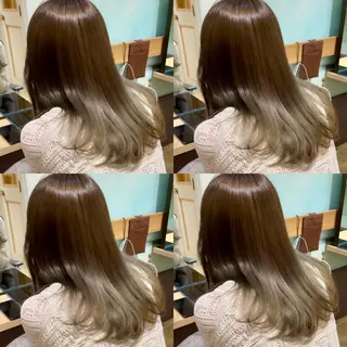 セミロング カラー 大人可愛い透明感🌟 小顔・韓国髪🌟野中のヘアスタイル