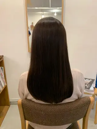 ロング カラー 【髪質改善】【美髪】 【ツヤ髪】ほしのちりのヘアスタイル