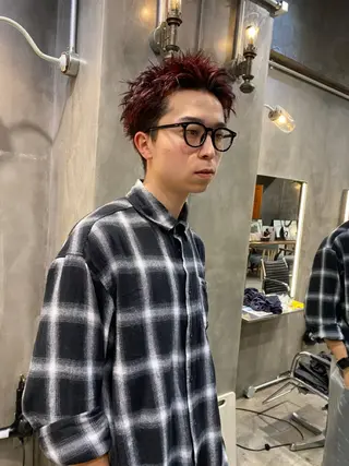 ショート カラー メンズ ニュアンスデザイン/ SHOUTOのヘアスタイル