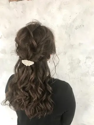 ロング 新井 広樹のヘアスタイル