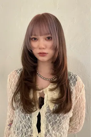 ロング カラー ﾁｶｼﾂ.ｾﾞﾝ/ ﾌｳｶのヘアスタイル