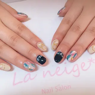 ネイル La neige* yuki 🥯🍑のネイルデザイン