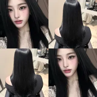 ロング カラー グレージュ/透明感/ 韓国ヘア/RISAのヘアスタイル