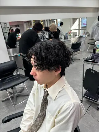 ショート カラー パーマ メンズ 🔥メンズパーマ特化 🔥店長中村雄樹のヘアスタイル