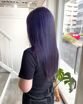 ロング カラー 林 千聖のヘアスタイル
